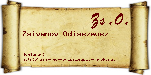 Zsivanov Odisszeusz névjegykártya